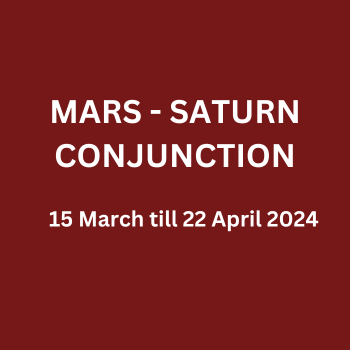 Mars - Saturn Conjunction, 15 March till 22 April 2024